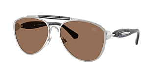 Burberry BE3160 XXL (61 - 17) with Brown lenses and Silver frame