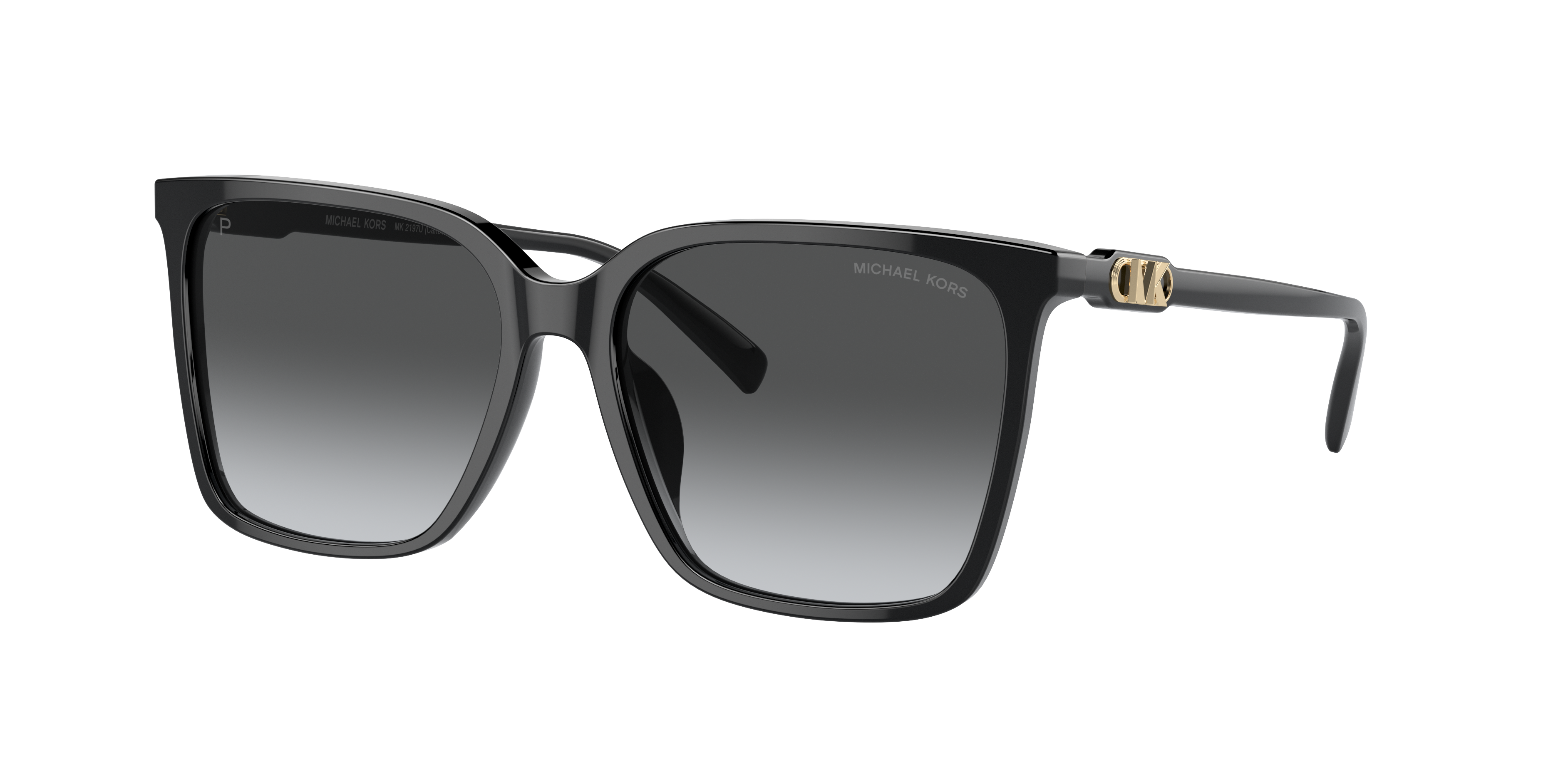 Michael Kors Woman Sunglass Canberra -  Frame color: Black, Lens color: Grey Gradient Polarized