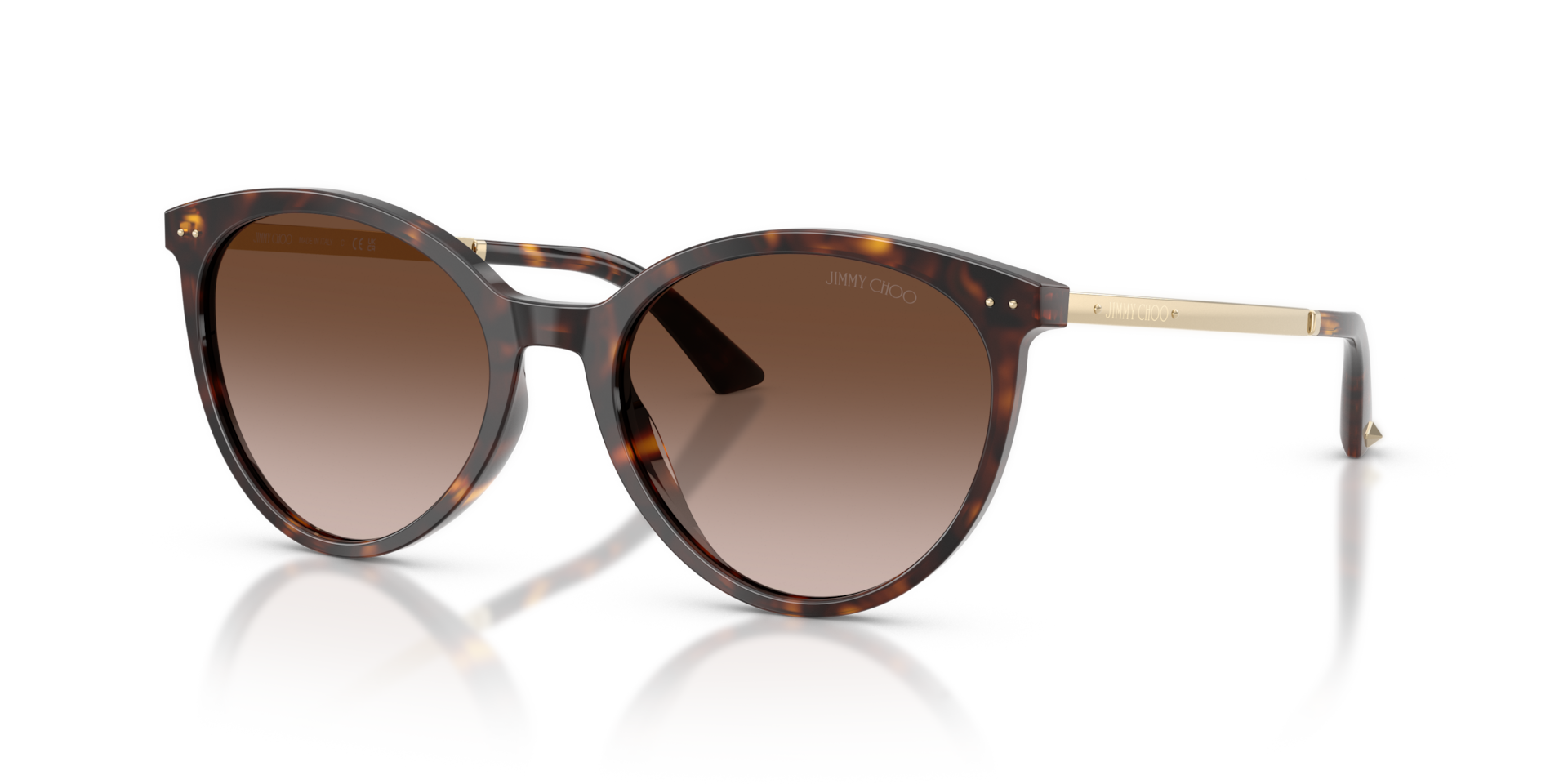 Jimmy Choo JC5060F L (53 - 18) with Brown lenses and Tortoise