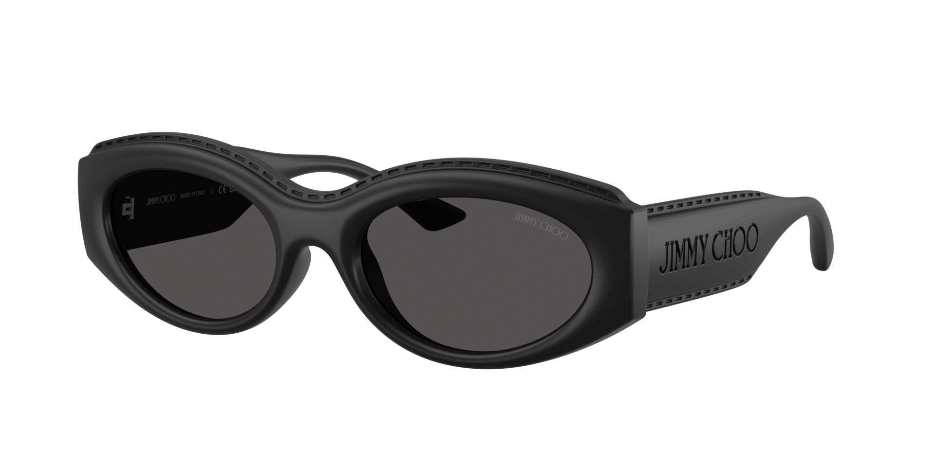 Jimmy Choo Woman Sunglass JC6002U -  Frame color: Matte Black, Lens color: Dark Grey