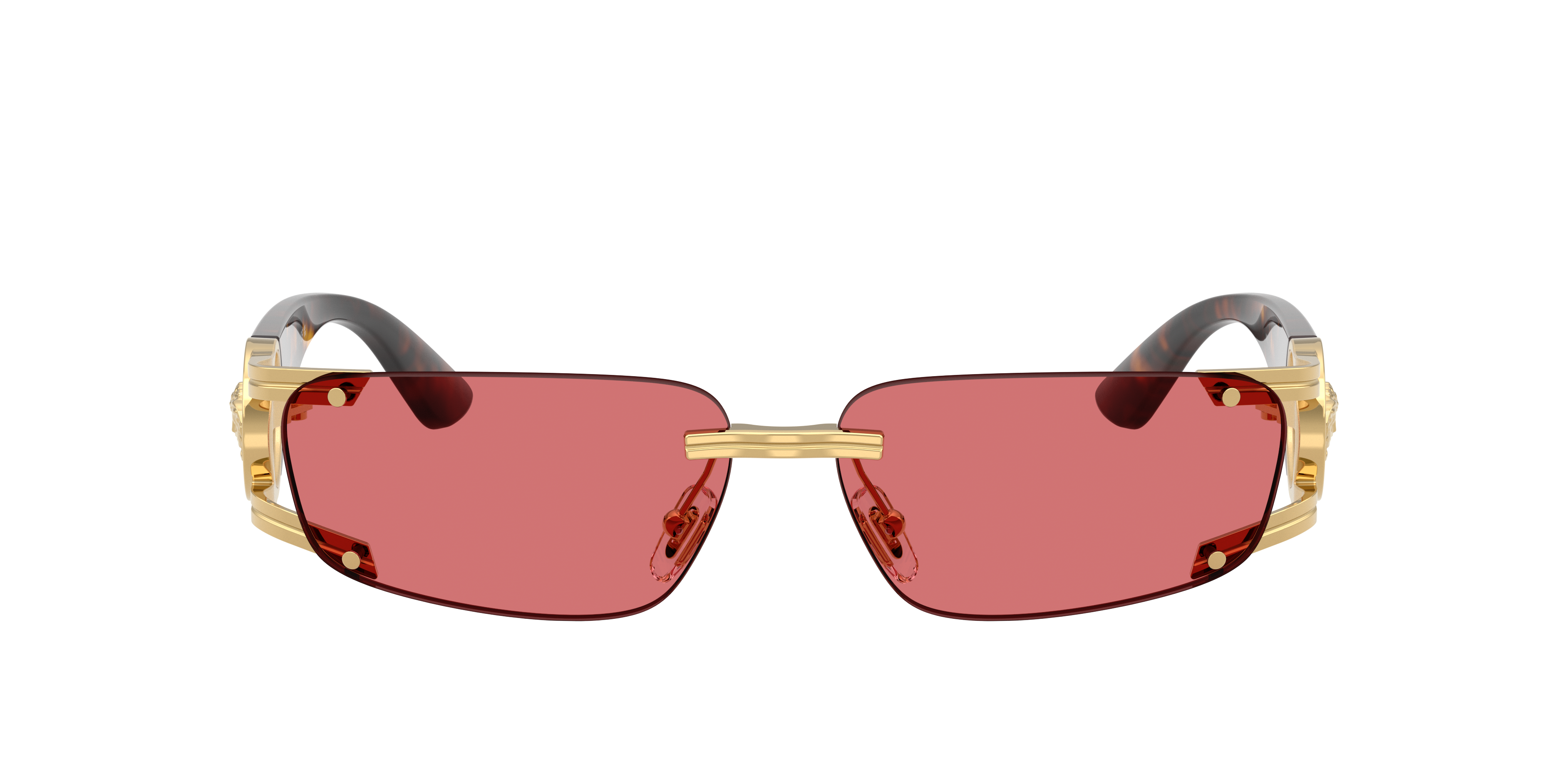 Versace VE2291 L (59 - 13) with Red lenses and Gold frame