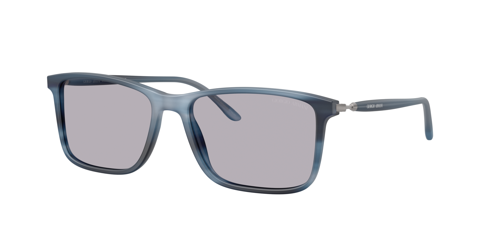 Giorgio Armani Man Sunglass AR8218 -  Frame color: Matte Striped Blue, Lens color: Photo Grey