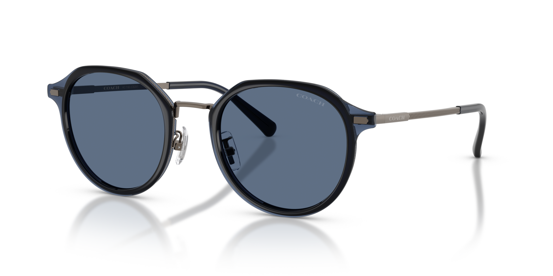 Coach CBZ97 L (51 - 22) with Blue lenses and Grey frame | Sunglass
