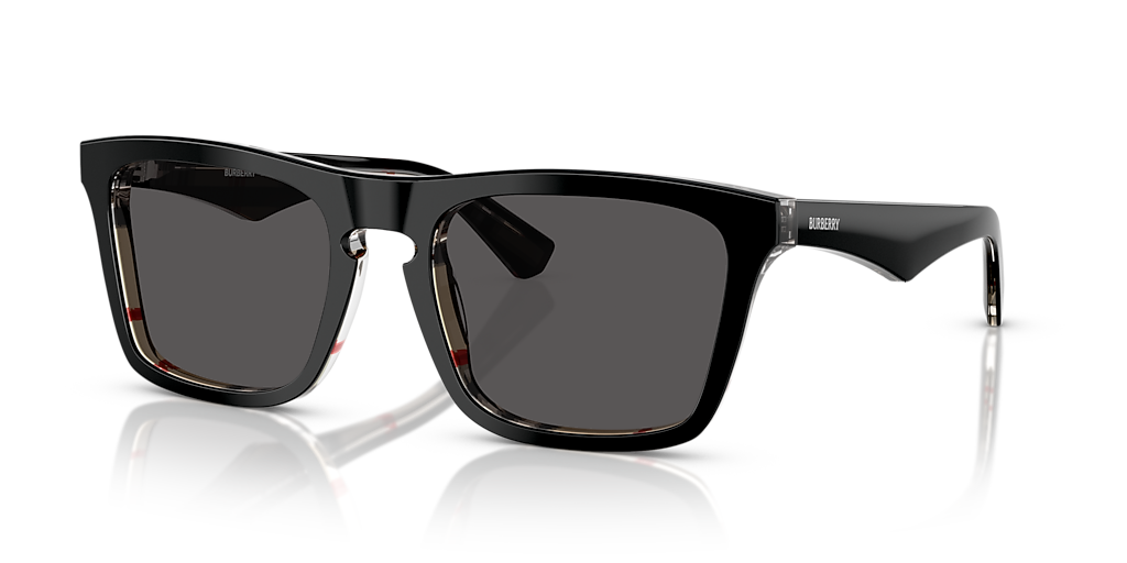 Burberry BE4434 L (57 - 20) with Grey lenses and Black frame  display picture 1