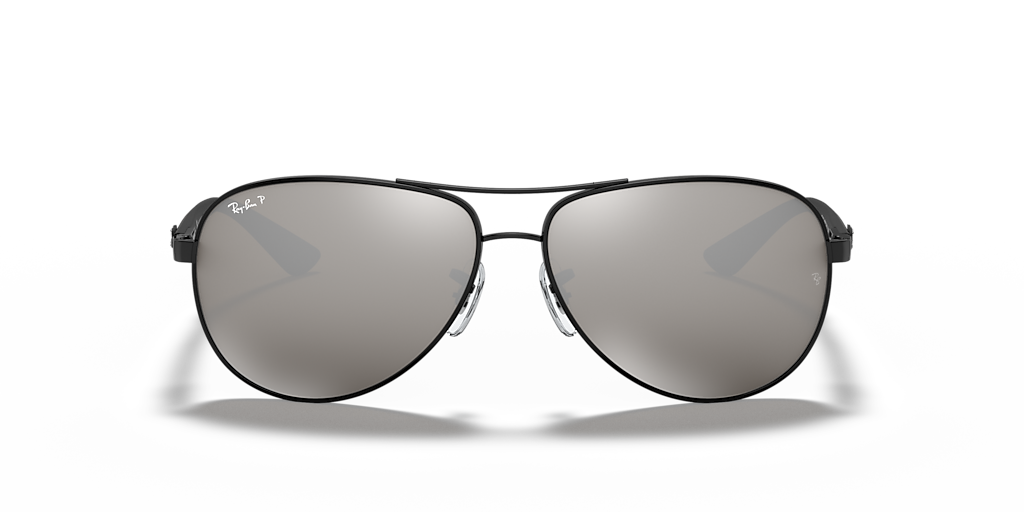 Ray-Ban Carbon Fibre XL (61 - 13) with Grey lenses and Black frame