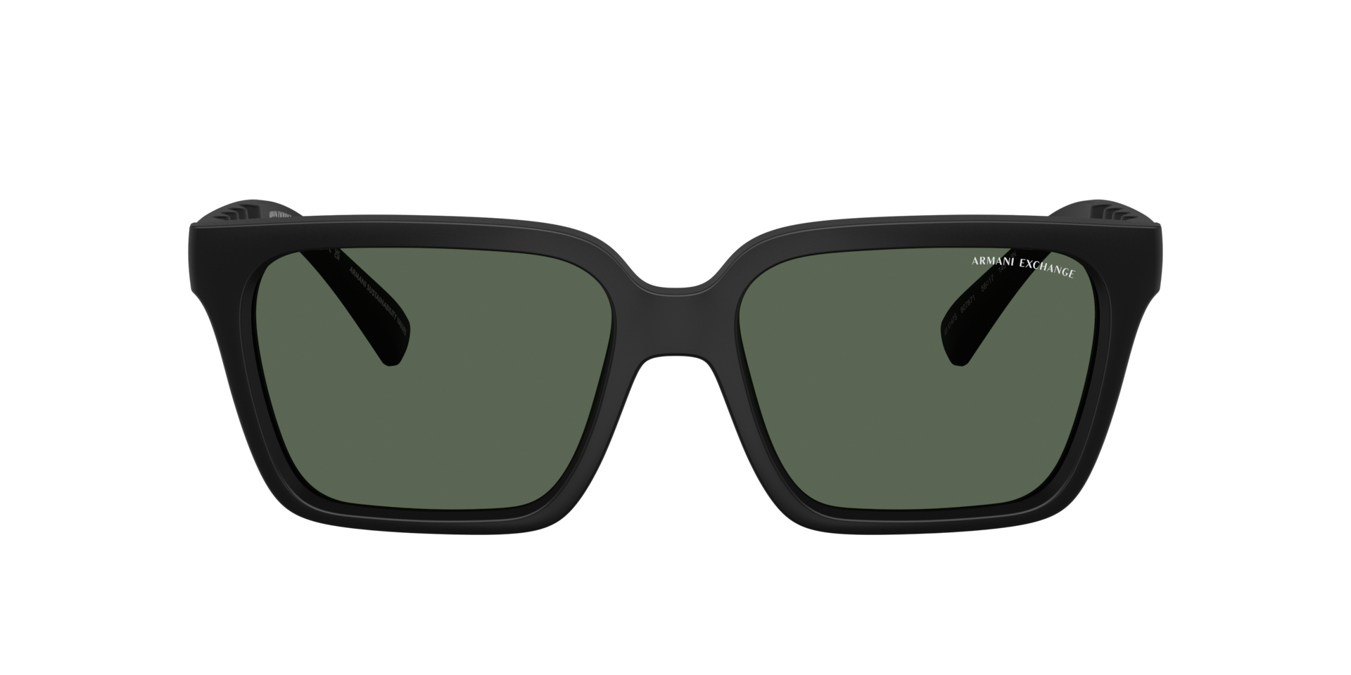 Armani Exchange AX4147S M (56 - 17) with Green lenses and Black