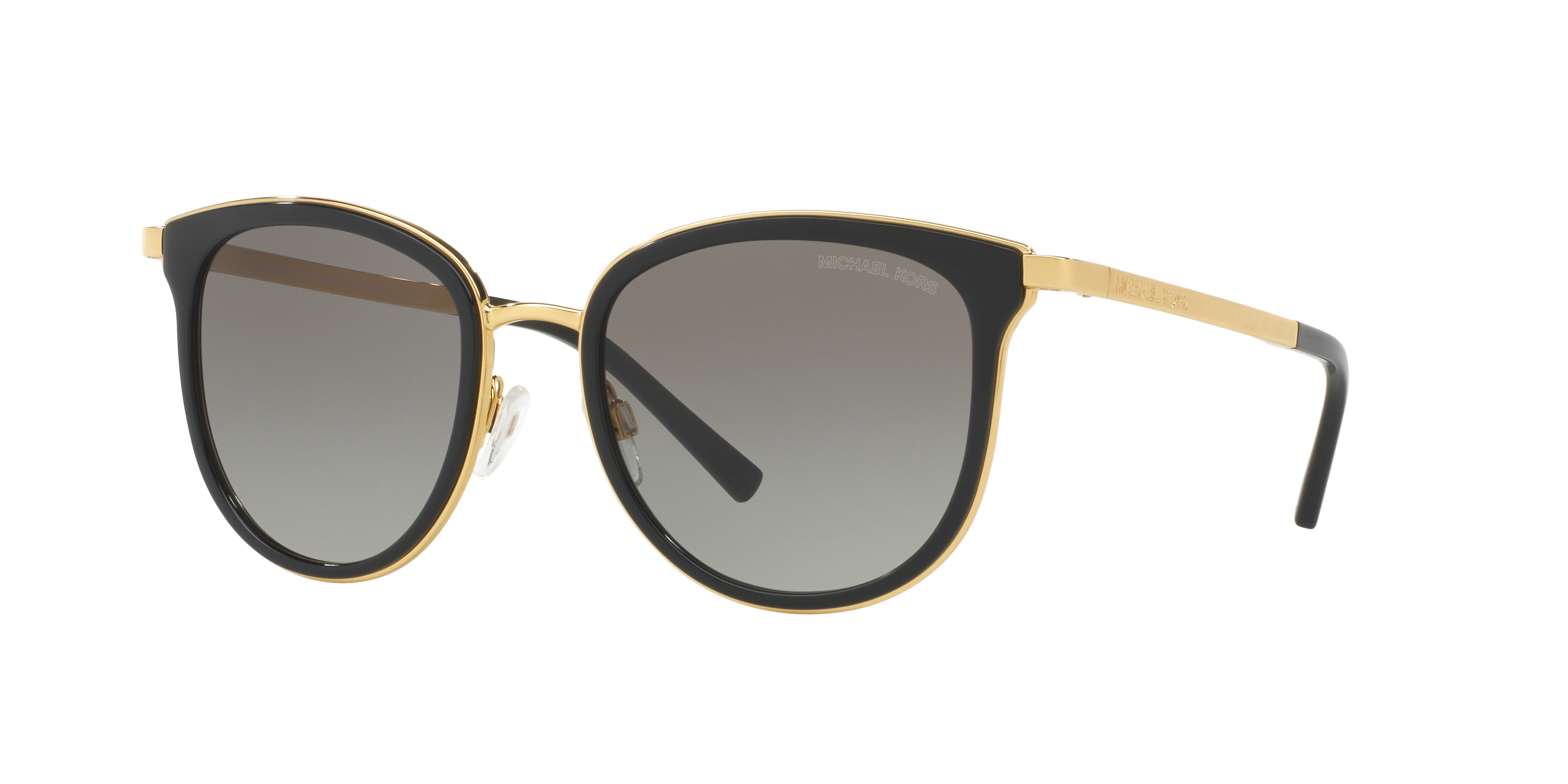 Michael Kors Woman Sunglass Adrianna I -  Frame color: Black/Gold, Lens color: Grey Gradient