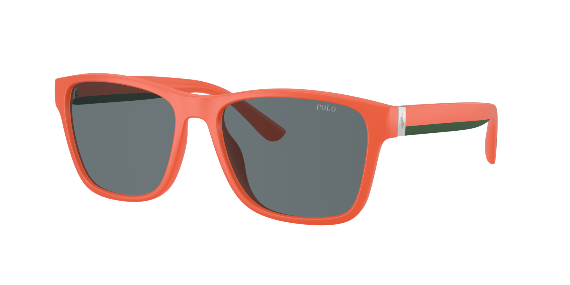 Polo Ralph Lauren Homme Sunglass PH4229U - Couleur du Monture Orange mat Couleur de Lentille Gris effet miroir 69 €