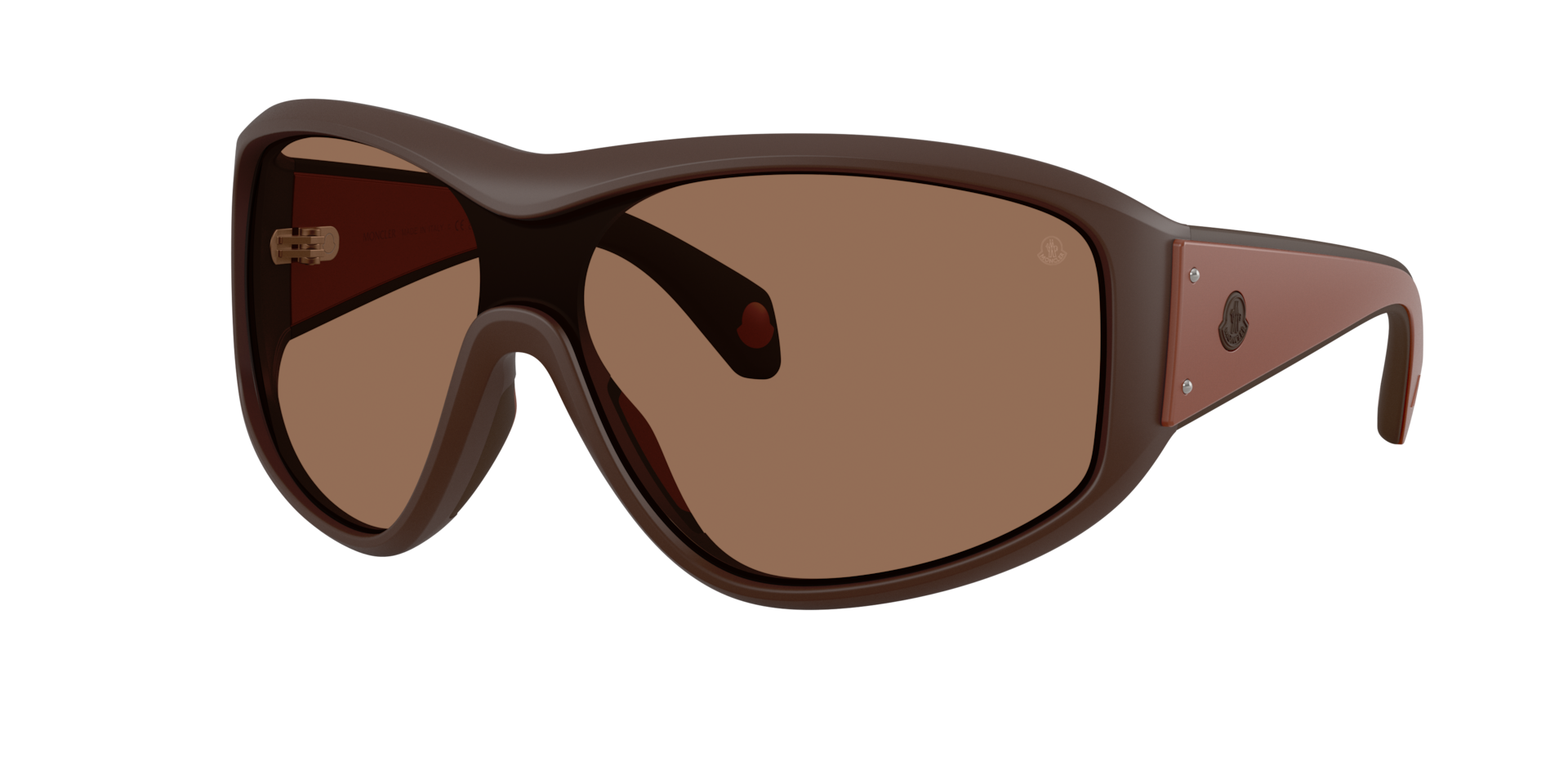 Moncler Unisex Brown Me8016u Thyra 503573 Sunglasses Injected Round Normal - Image 2