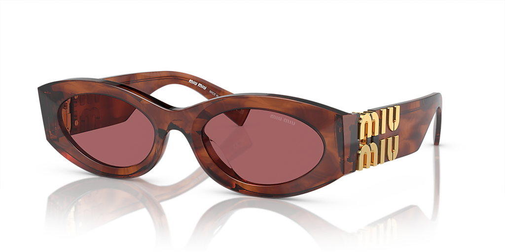 Miu Miu MU 11WS XL (54 - 21) with Violet lenses and Brown frame