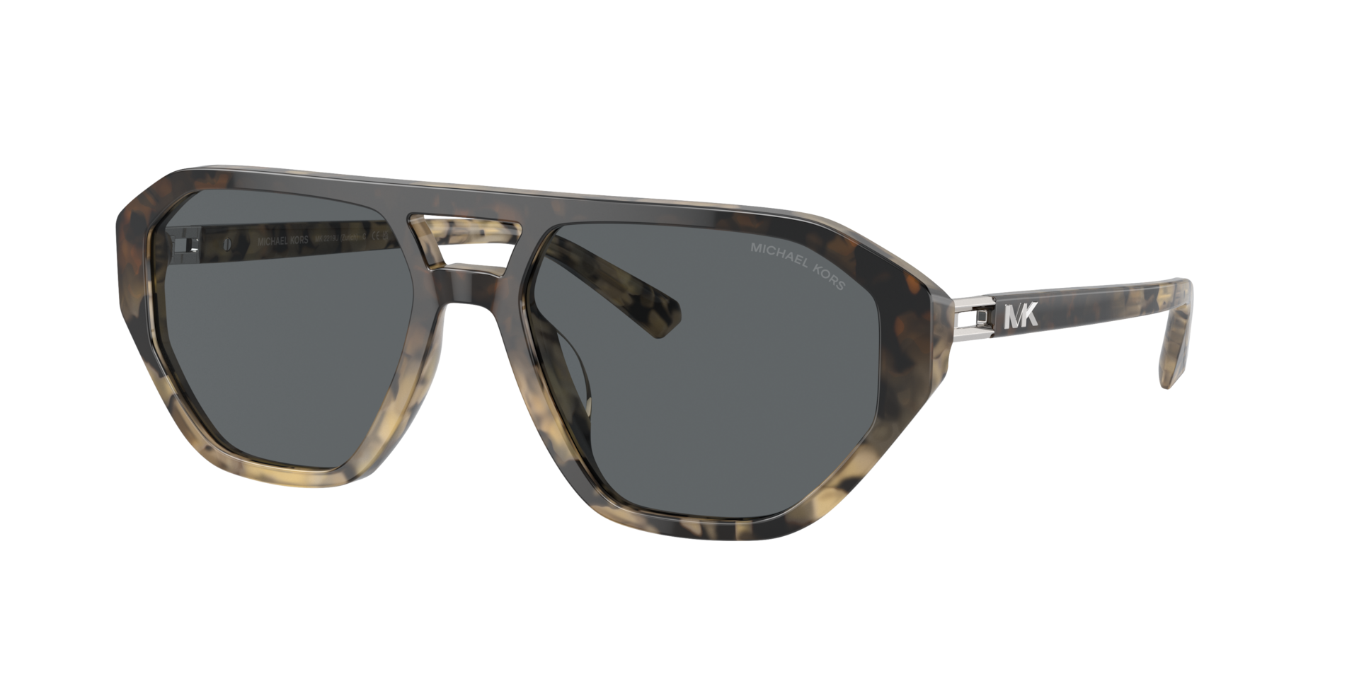 Michael Kors Homme Sunglass MK2219U Zurich - Couleur du Monture caille de tortue dgrad noir gris Couleur de Lentille Gris fonc uni 87 €
