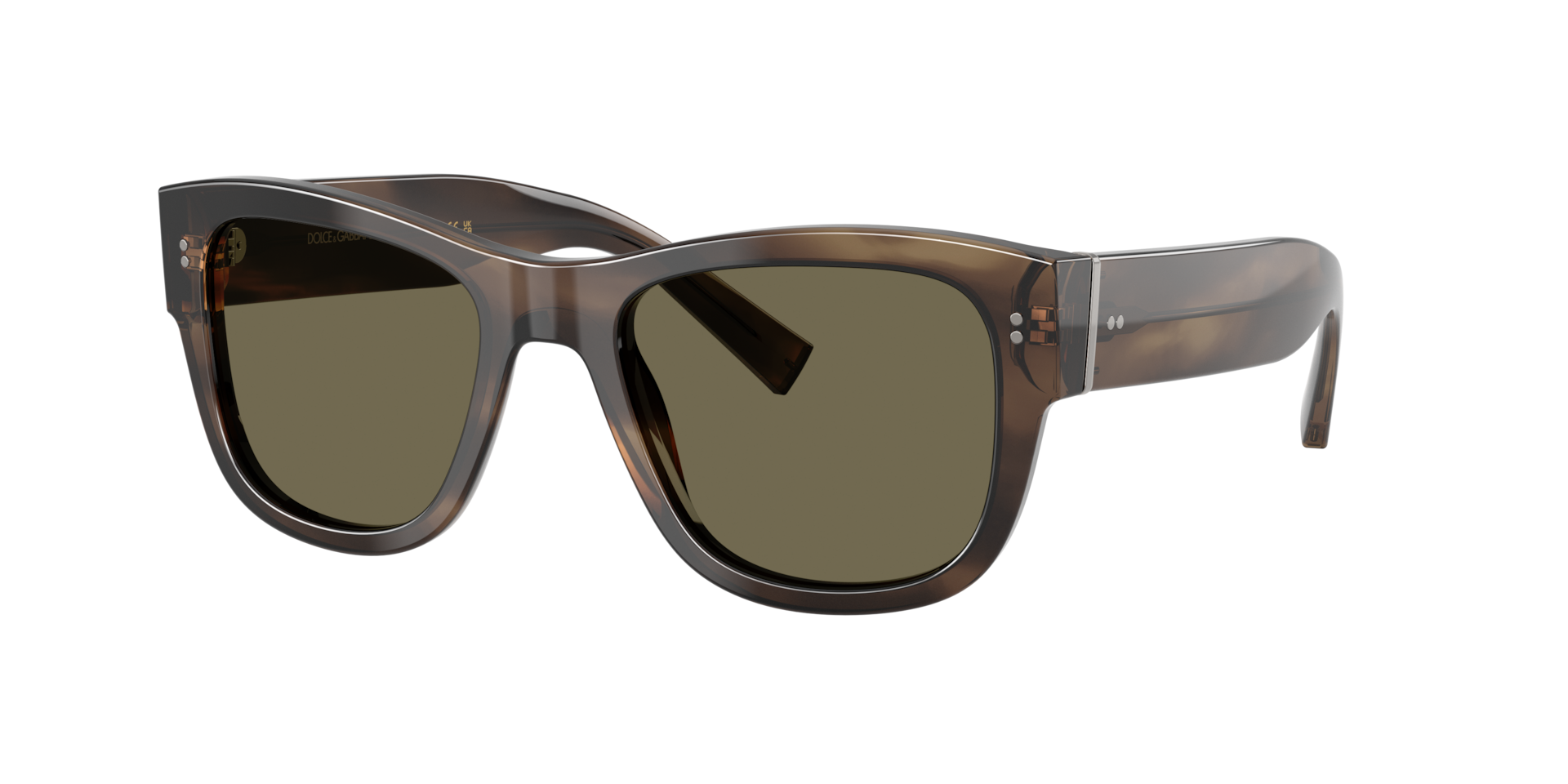 Dolce&Gabbana Mann Sunglass DG4338 - Rahmenfarbe: Havana Grün, Linsenfarbe: Braun