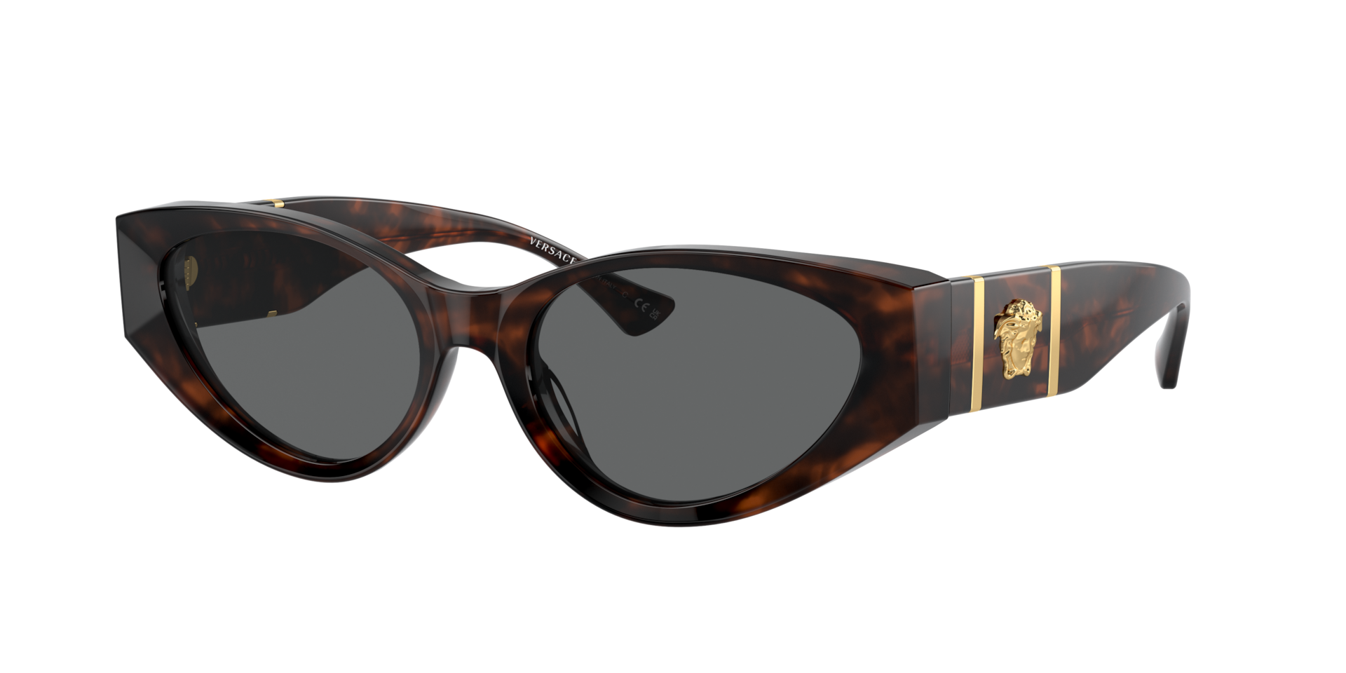 Versace Woman Sunglass VE4454 -  Frame color: Havana, Lens color: Dark Grey