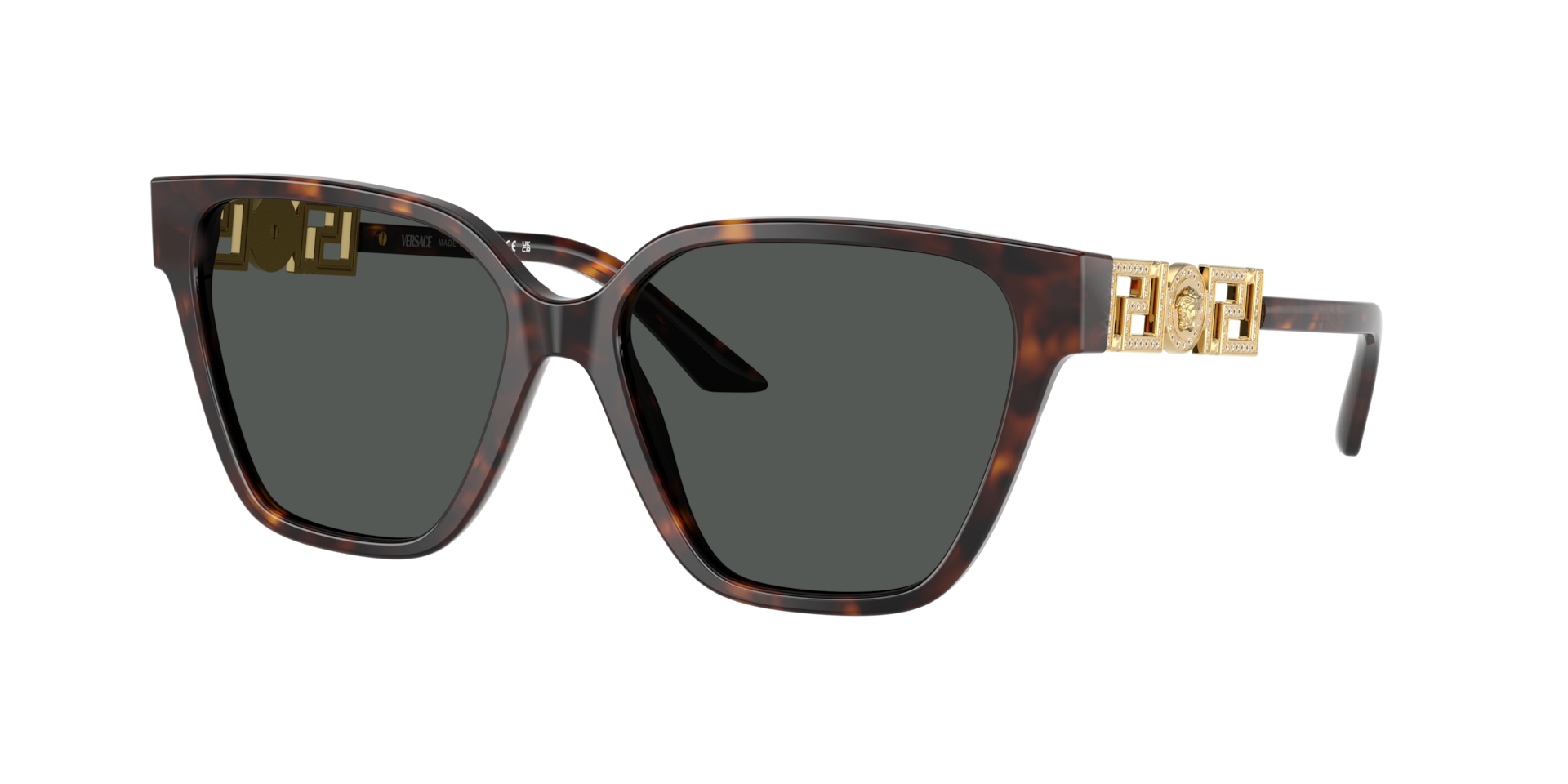 Versace Woman Sunglass VE4471B -  Frame color: Havana, Lens color: Dark Grey