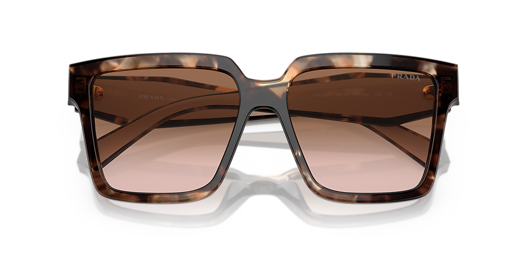 Prada PR 24ZSF L (57 - 14) with Brown lenses and Tortoise frame