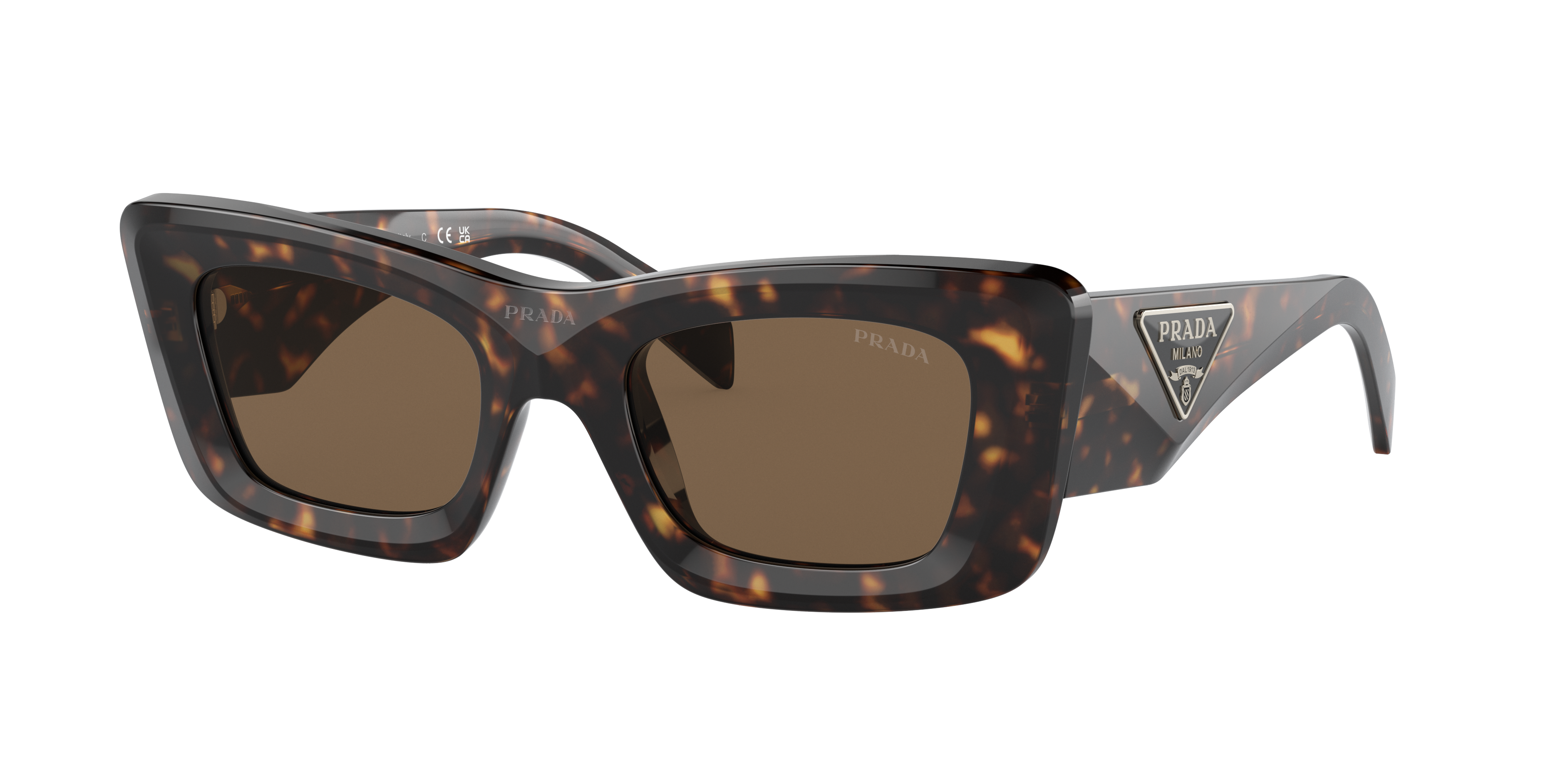 Prada PR 13ZS M (50 - 21) with Brown lenses and Tortoise frame