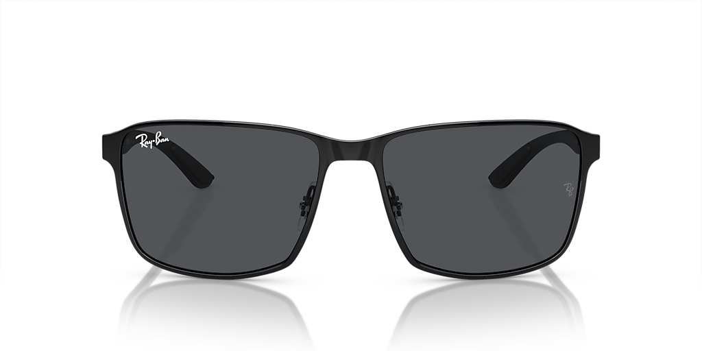 Ray-Ban RB3721 XXL (59 - 17) with Grey lenses and Black frame