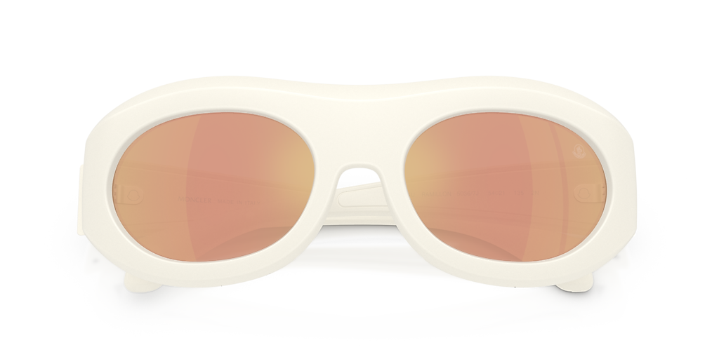 Moncler ME8015U Ramillon L (54 - 21) with Gold lenses and White