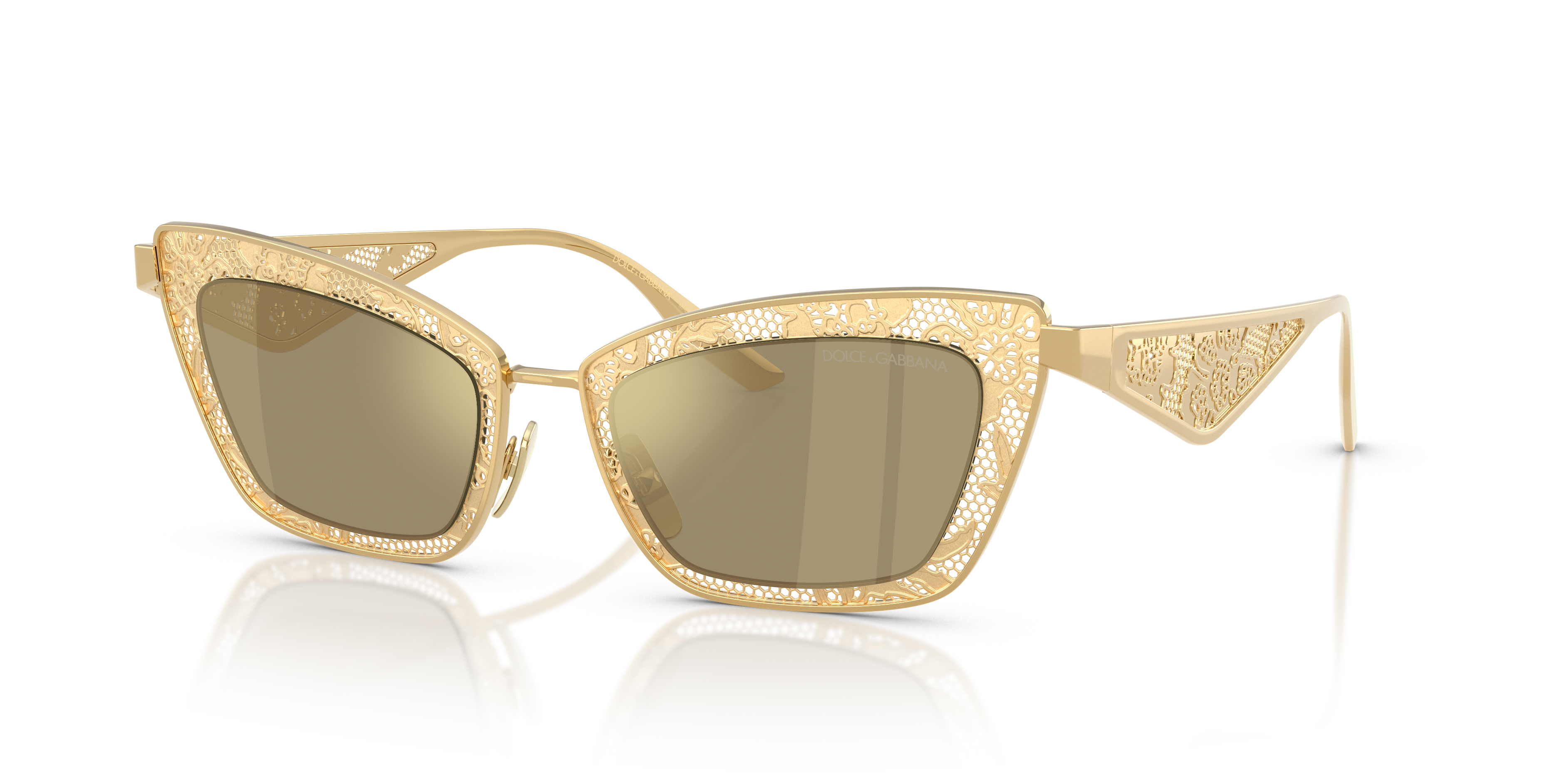Dolce&Gabbana DG2311 XXL (51 - 20) with Gold lenses and Gold frame
