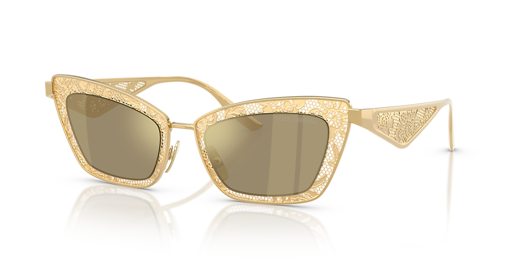 Dolce&Gabbana DG2311 XXL (51 - 20) with Gold lenses and Gold frame