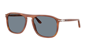 Persol PO3264S L (50 - 22) with Blue lenses and Brown frame