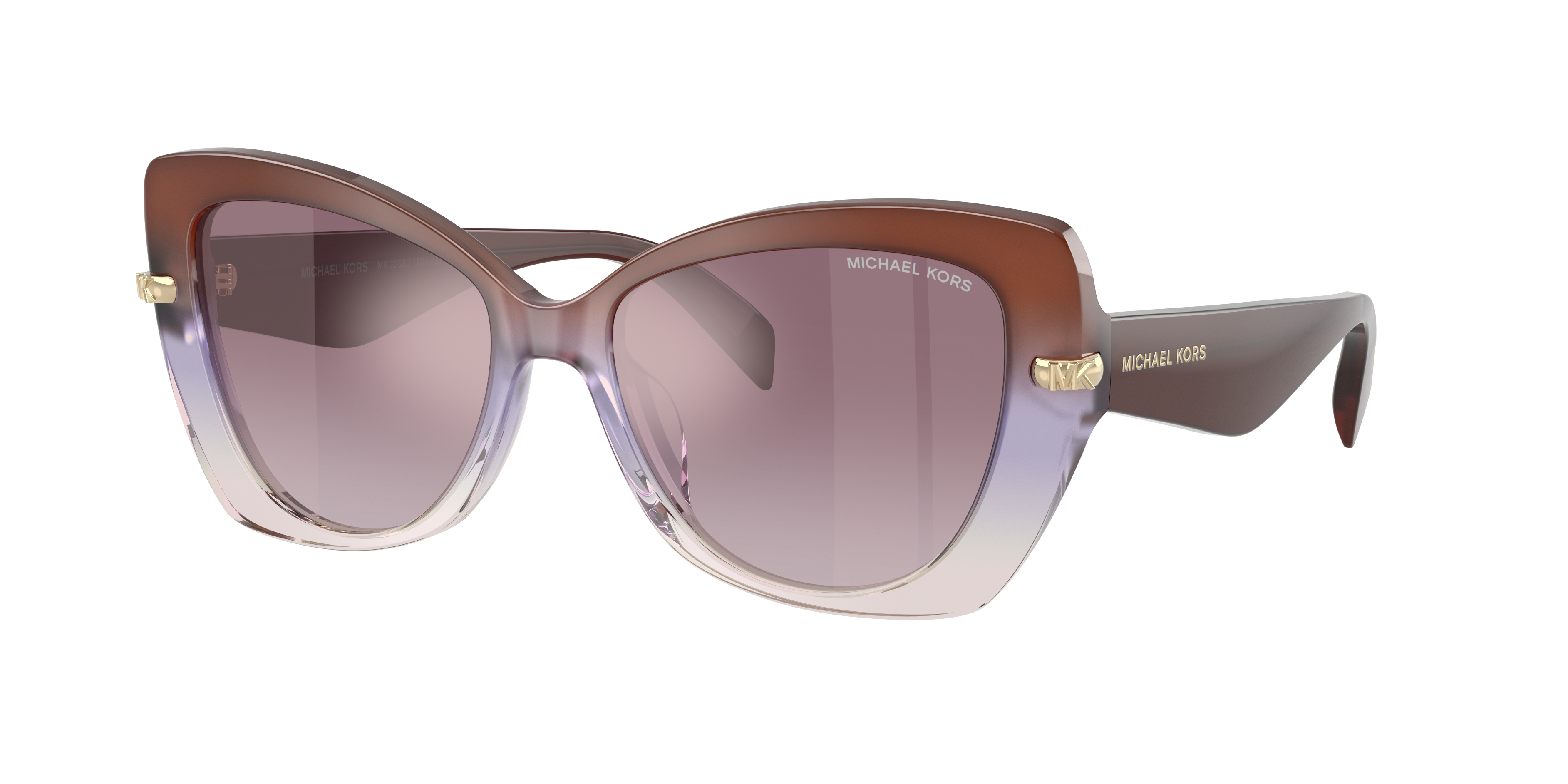 Michael Kors Atlanta L (55 - 17) with Violet lenses and Red frame