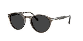 Persol 9649sサングラス ブラック/グレー Persol PO9649S L (55 - 18) with Green lenses and Tortoise frame
