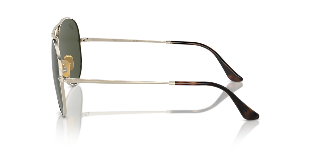 Ray-Ban Aviator Titanium L (58 - 14) with Green lenses and Gold