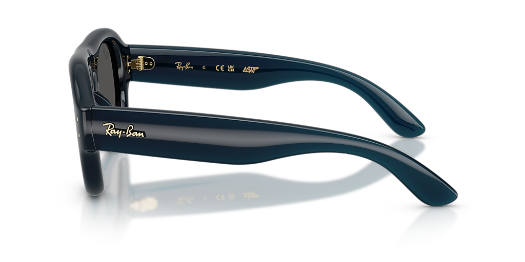 Ray-Ban Aviator Puffer L (52 - 21) with Black lenses and Blue