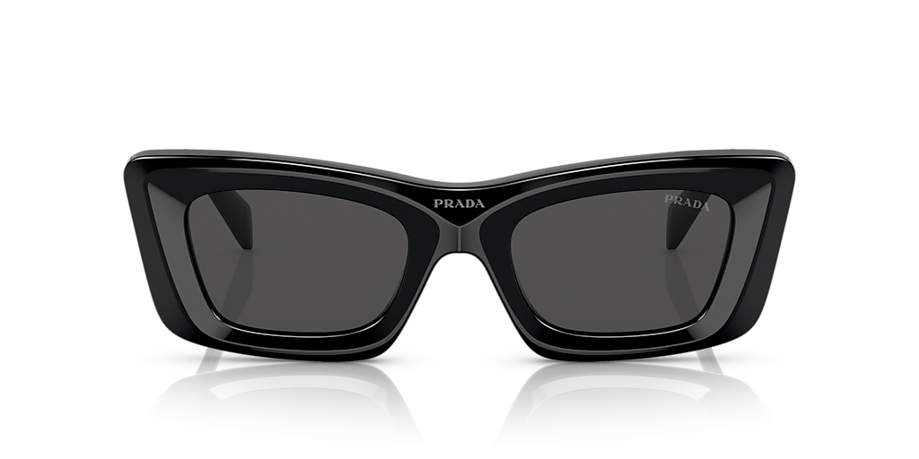Prada PR 13ZS M (50 - 21) with Grey lenses and Black frame