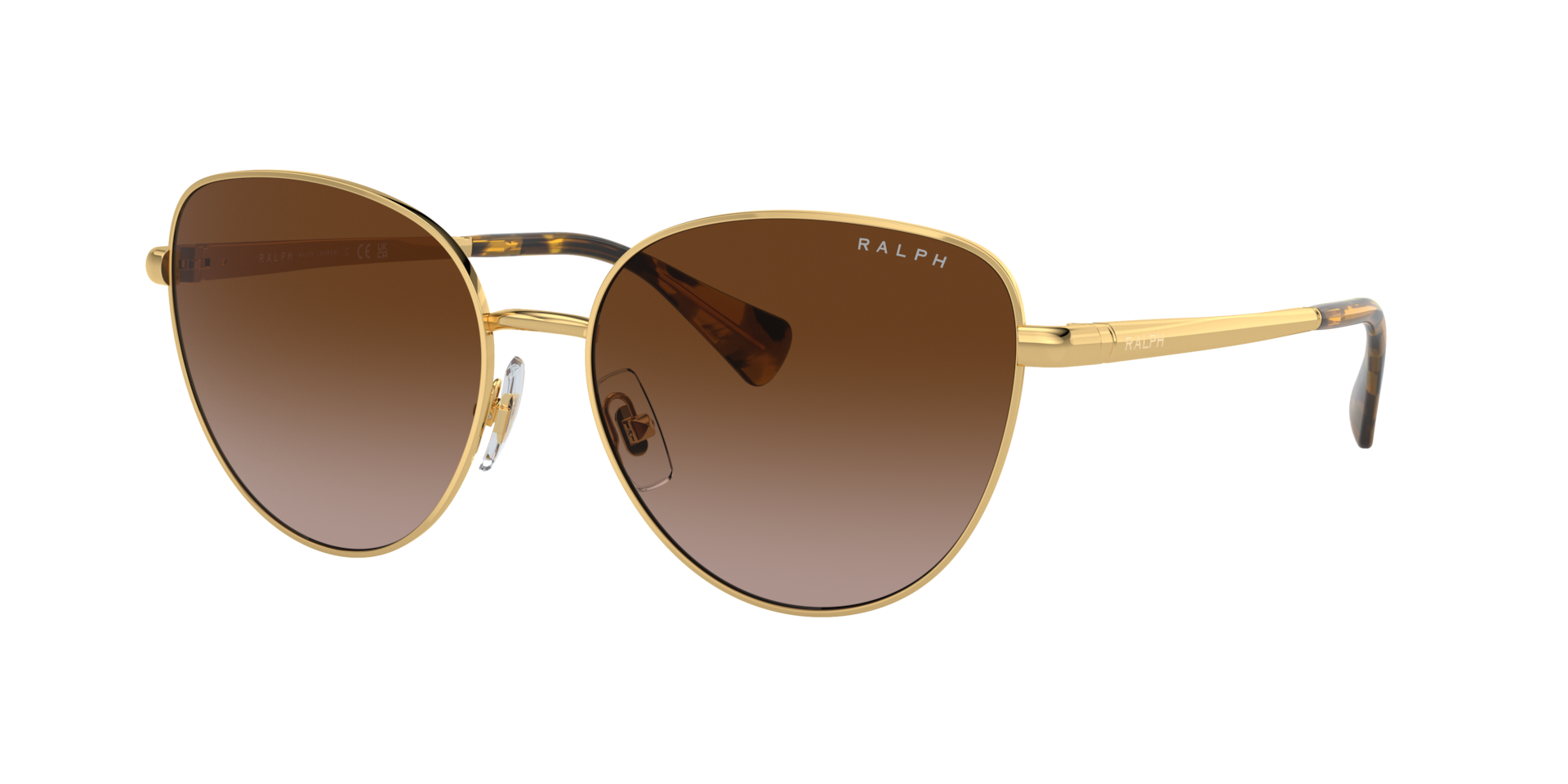 Ralph Femme Sunglass RA4144 - Couleur du Monture Or brillant Couleur de Lentille Dgrad Marron 65 €