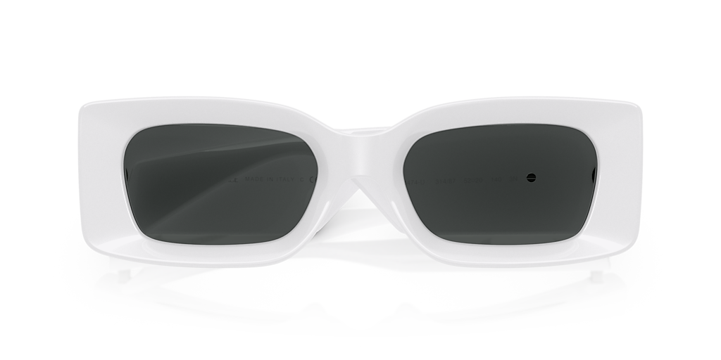 Versace VE4474U M (52 - 20) with Grey lenses and White frame  display picture 1