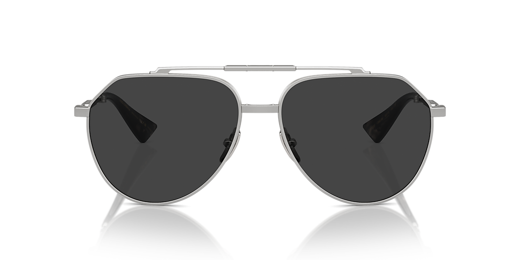 Dolce&Gabbana DG2302 XL (60 - 15) with Black lenses and Silver