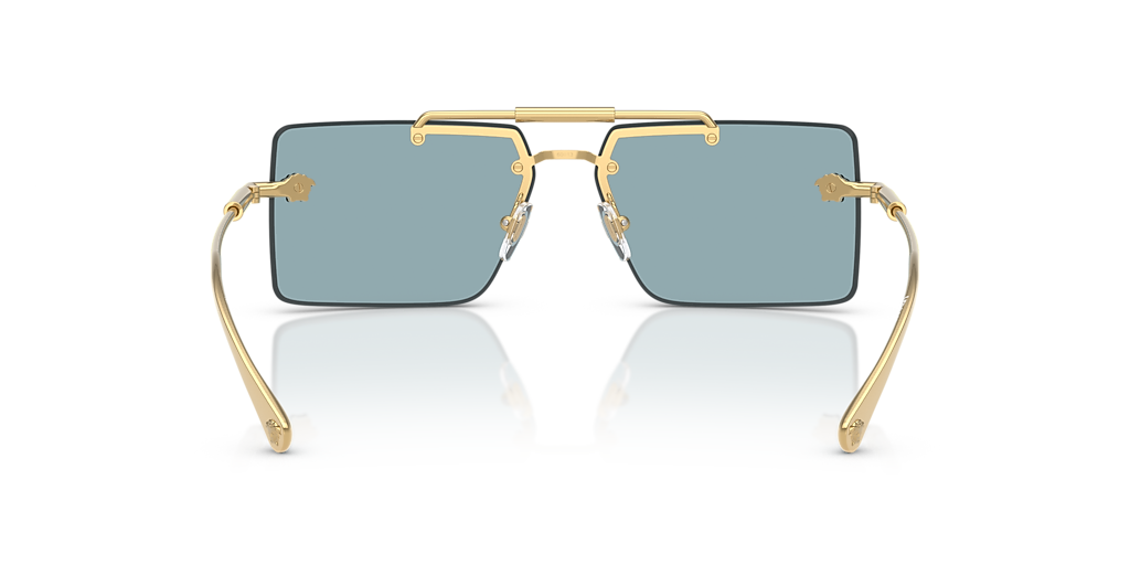 Versace VE2245 L (60 - 13) with Blue lenses and Gold frame  display picture 2