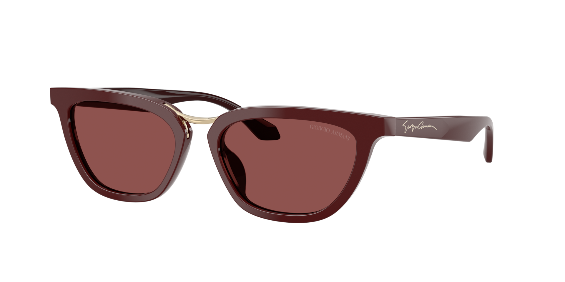 Giorgio Armani Woman Sunglass AR8253U -  Frame color: Burgundy, Lens color: Dark Violet