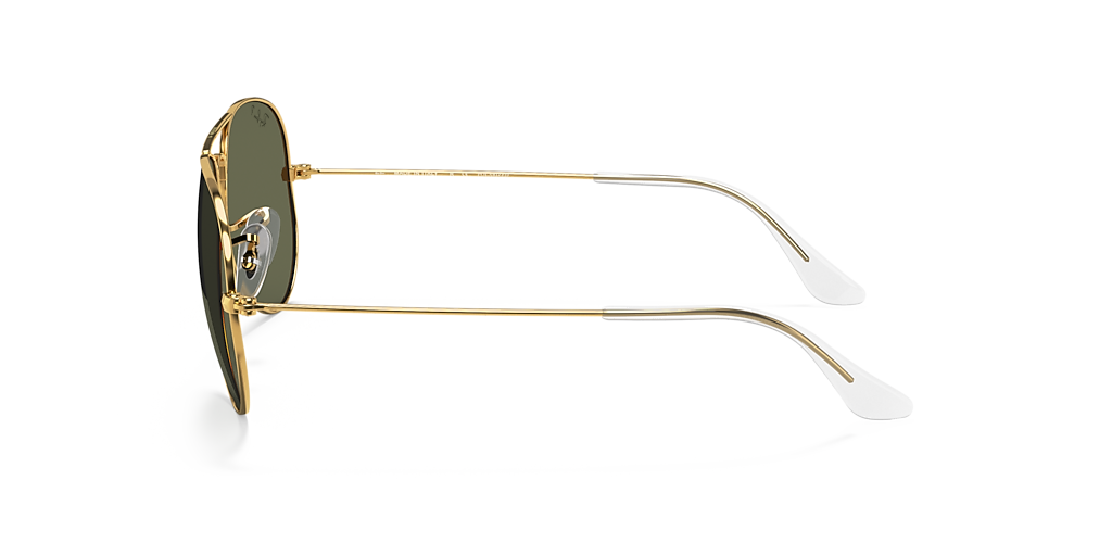 Ray-Ban Aviator Classic XL (58 - 14) with Green lenses and Gold