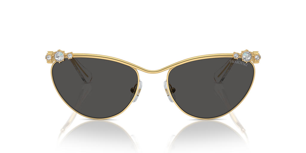 Swarovski SK7017 L (58 - 19) with Grey lenses and Gold frame  display picture 2