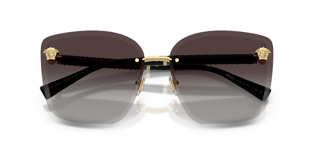Versace VE2292B M (64 - 15) with Grey lenses and Gold frame