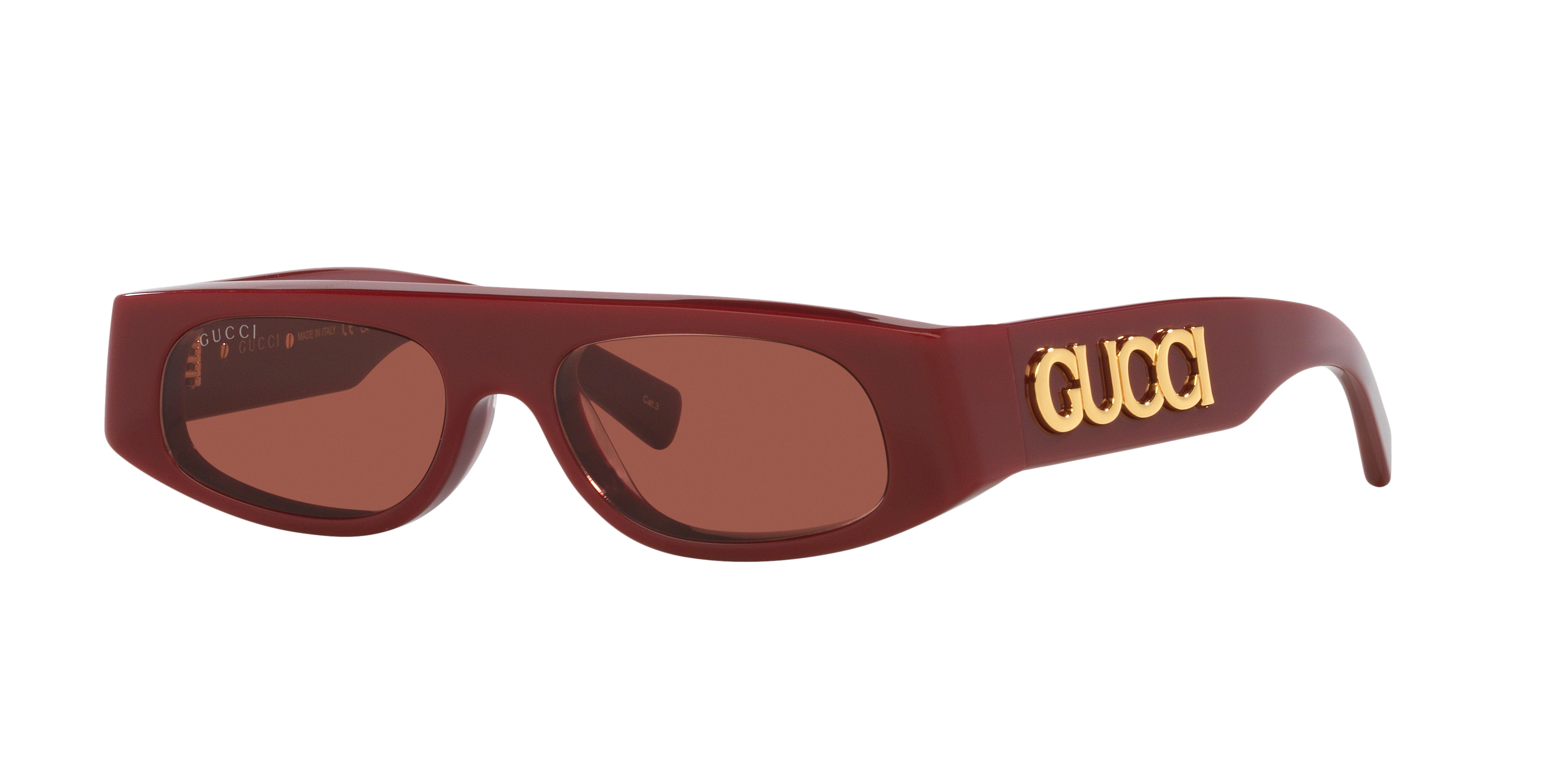 Gucci GG1771S XS (51 - 16) with Brown lenses and Red frame