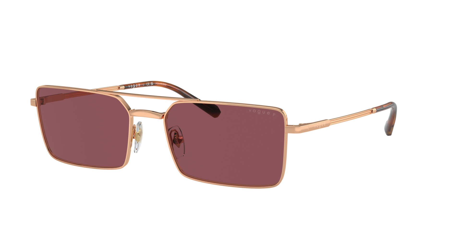 Vogue Eyewear Man Sunglass VO4309S -  Frame color: Rose Gold, Lens color: Purple Polarized