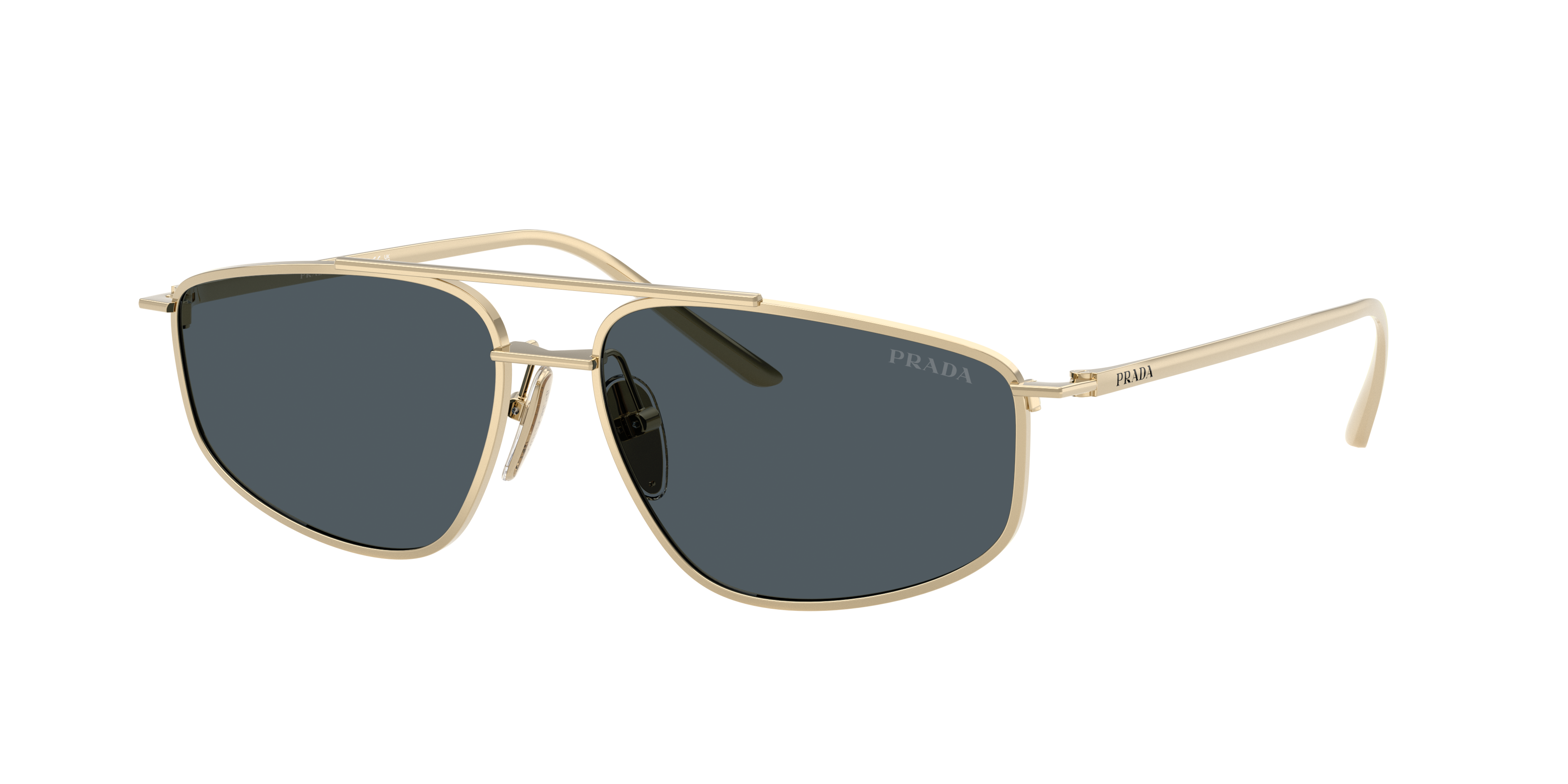 Prada PR C51S XL (58 - 15) with Grey lenses and Gold frame