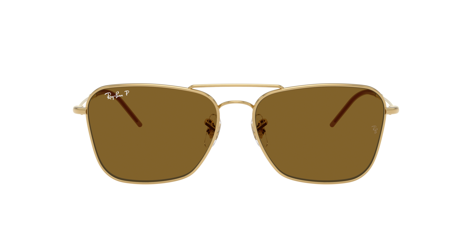 Ray-Ban Caravan Reverse XXL (61 - 15) with Brown lenses and Gold