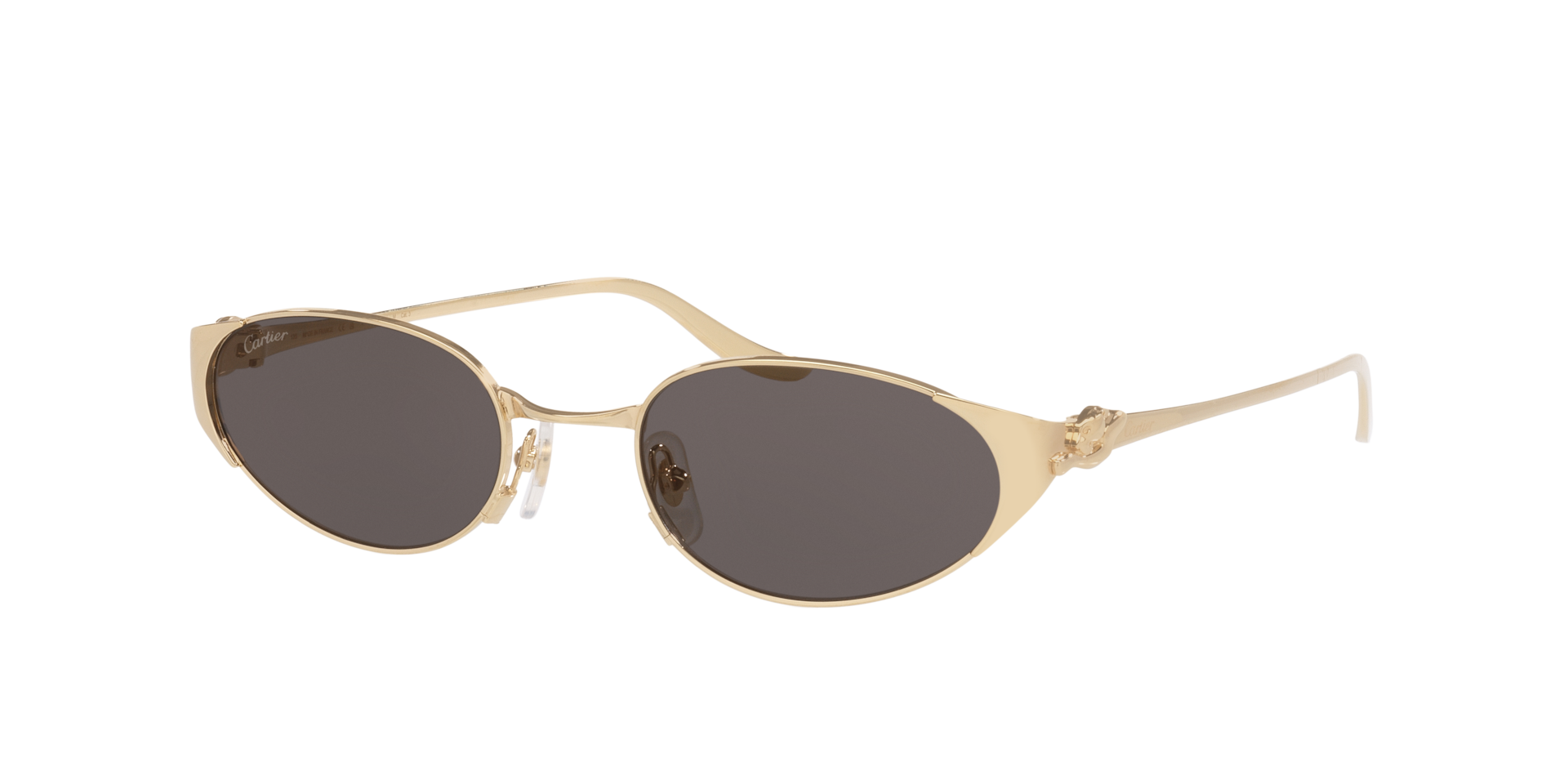 Cartier Femme Sunglass Ct0630S - Couleur du Monture: Or, Couleur de Lentille: Gris