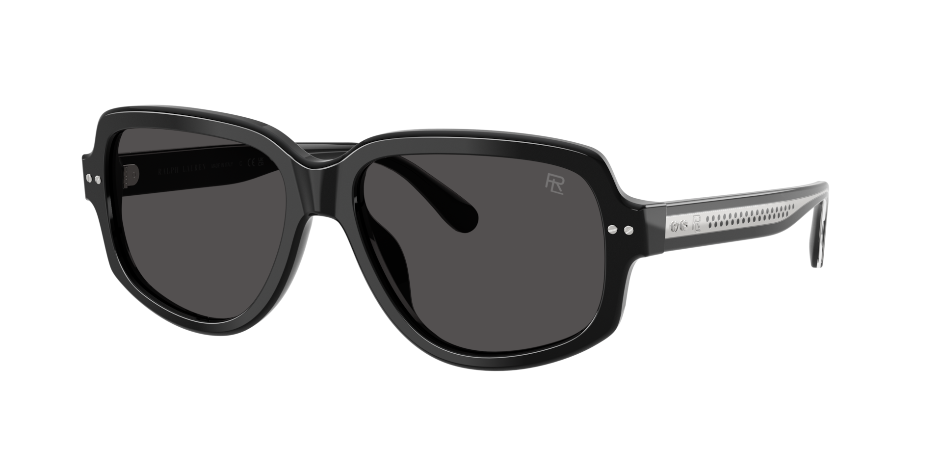 Ralph Lauren Unisex Sunglass RL8238U - Couleur du Monture: Noir brillant, Couleur de Lentille: Dégradé Gris