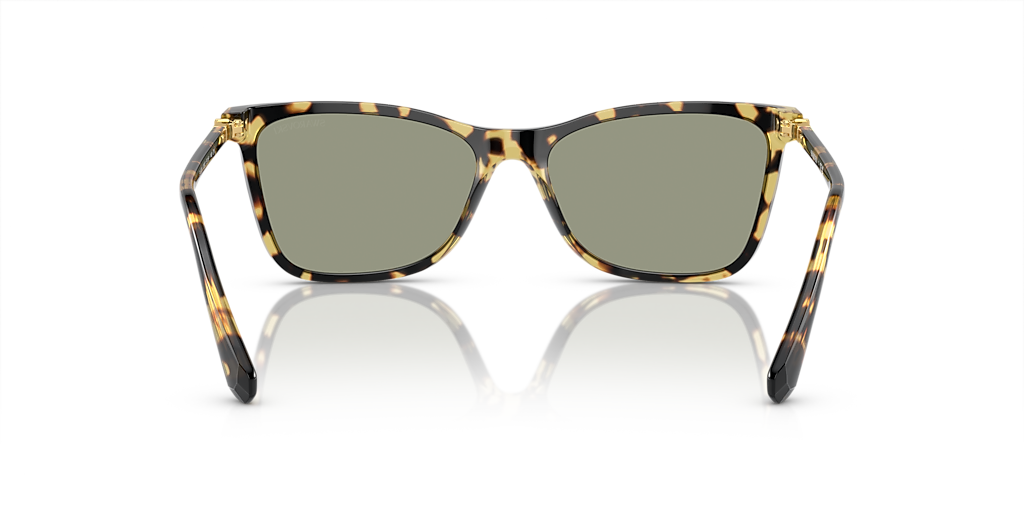 Swarovski SK6004 M (55 - 16) com Lentes Verde e Armação Tartaruga