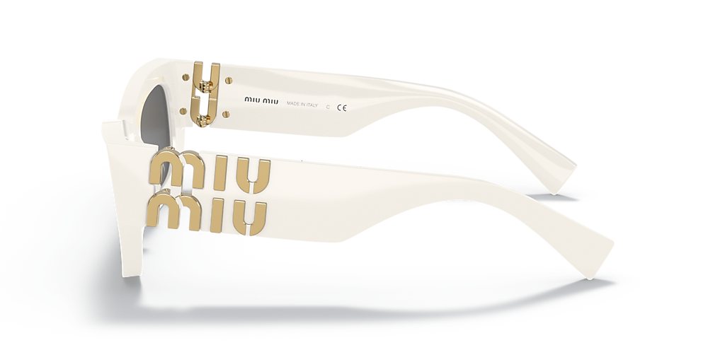 Miu Miu MU 09WS Runway XL (53 - 22) com Lentes Cinza e Armação