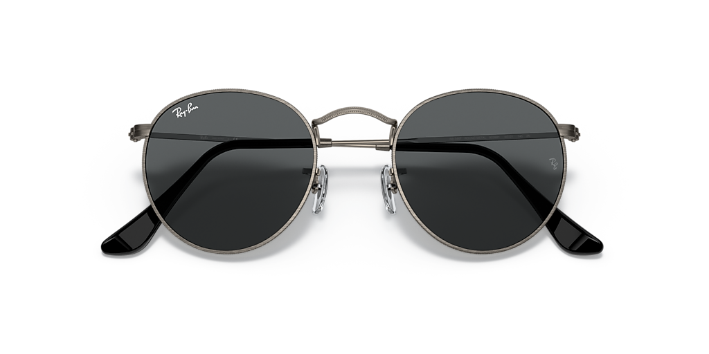 Ray-Ban Round Metal Antiqued S (50 - 21) with Grey lenses and Grey