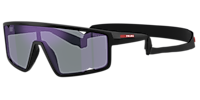 Prada Linea Rossa PS A03S XXL (0 - 141) with Grey lenses and Black