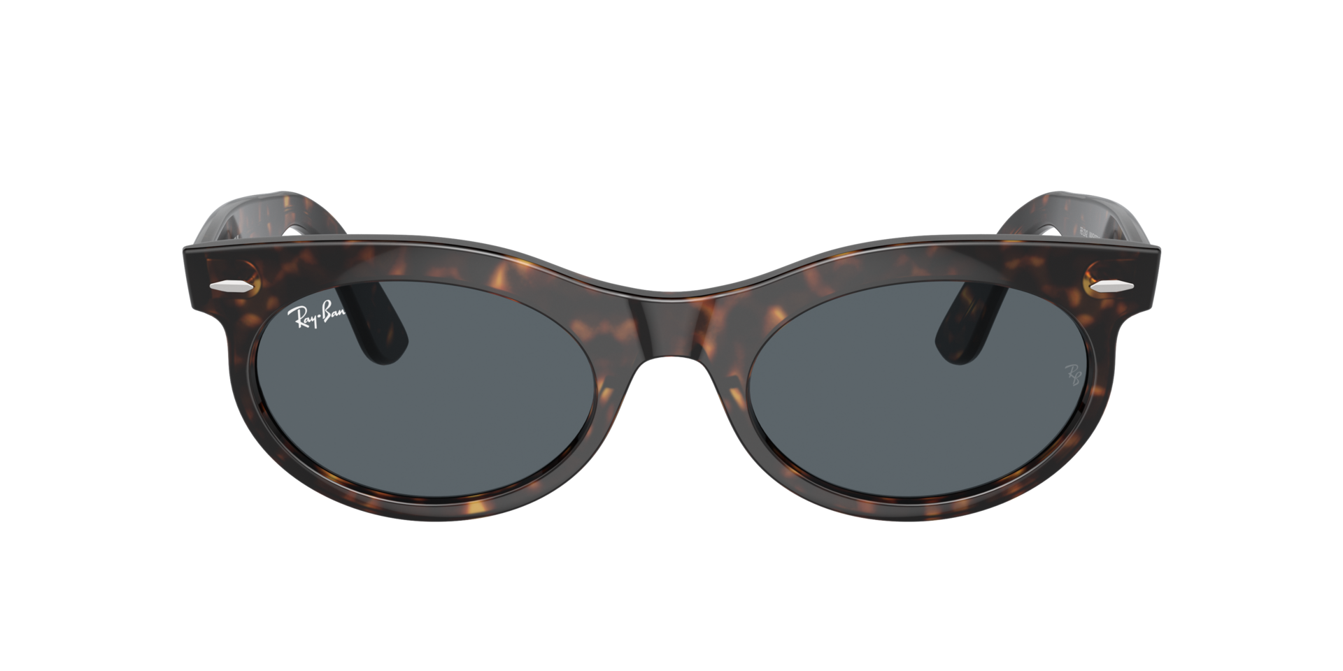 Ray-Ban Wayfarer Oval M (50 - 22) with Blue lenses and Tortoise