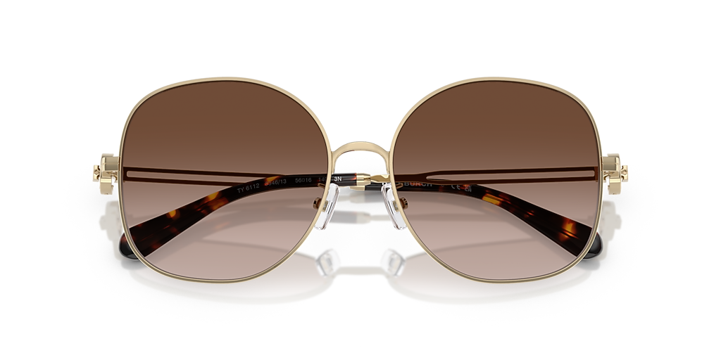 Tory Burch TY6112 XL (56 - 16) with Brown lenses and Gold  display picture 1